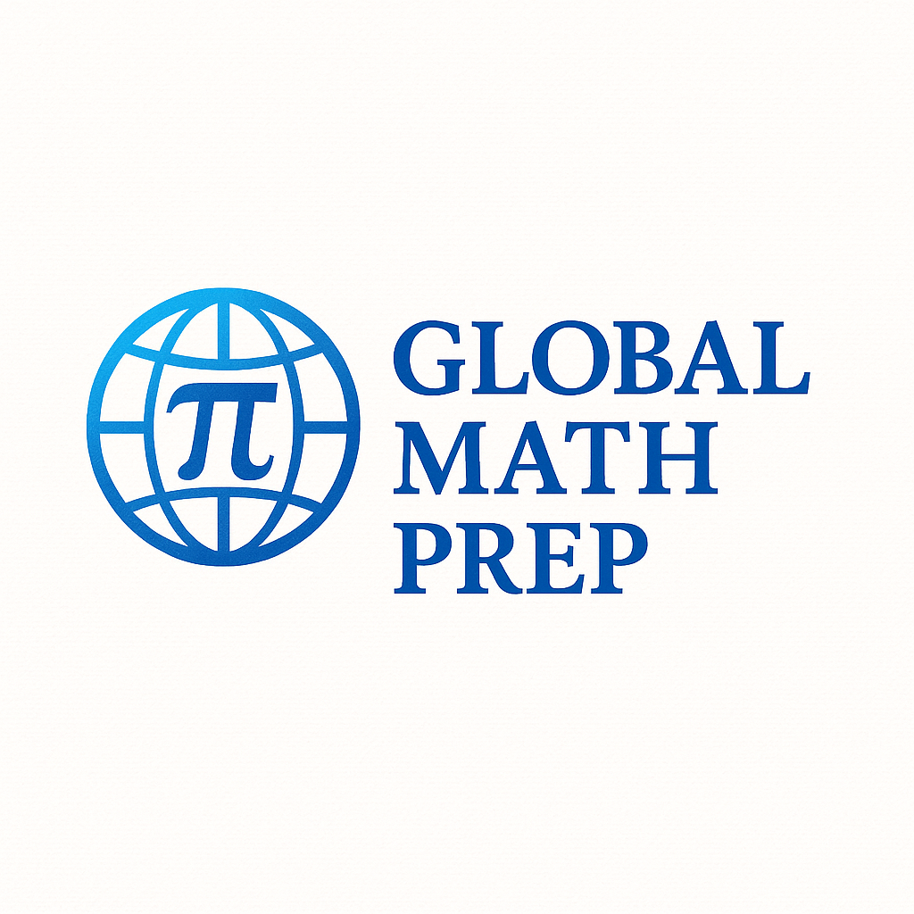 Ravi teaching mathematics, highlighting SAT 760 score and Global Math Prep online courses.